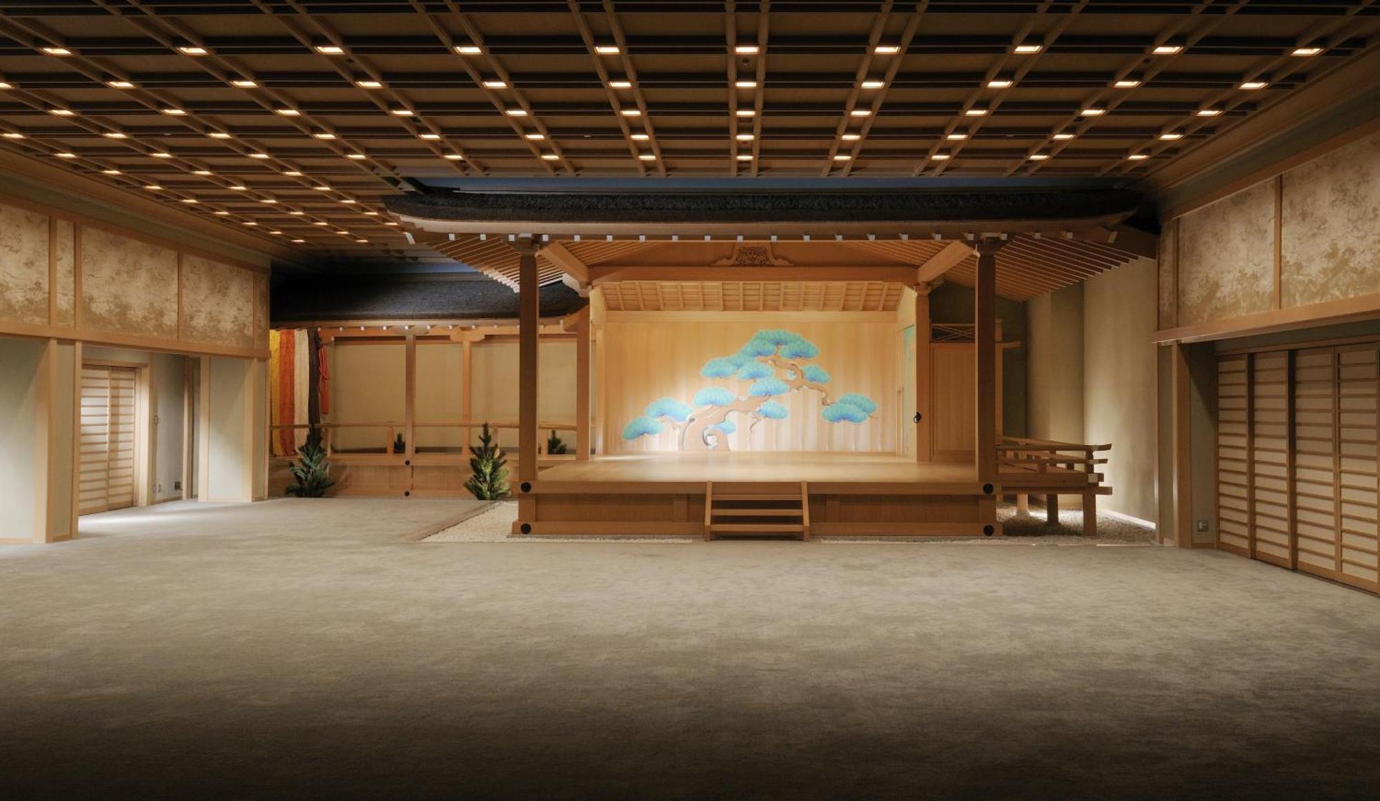 فندق جيرو أونسين سويميكان المظهر الخارجي الصورة A stage of the National Bunraku Theatre